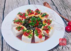 剁椒皮蛋拌豆腐的做法图解2