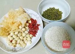 冰糖银莲绿豆粥的做法图解1