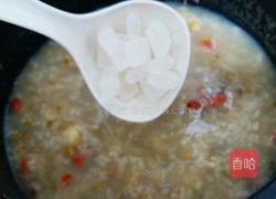 冰糖银莲绿豆粥的做法图解6
