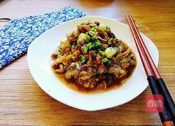 肉丝蚝油茄丝的做法图解9