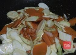 茭白胡萝卜的做法图解4