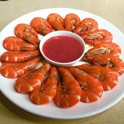 清蒸虎虾