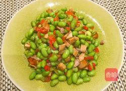 腊豆干炒毛豆的做法图解8