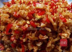 红辣椒炒腌制萝卜丁的做法图解6