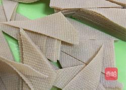 尖椒干豆腐炒肉的做法图解2