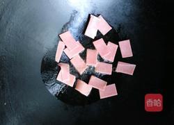 火腿片炒胶笋的做法图解4