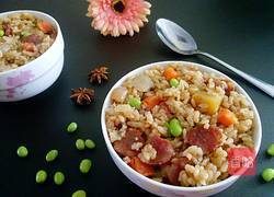 腊肠杂蔬焖饭的做法图解12