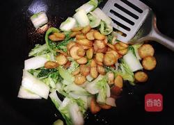 青菜炒豆饼的做法图解6
