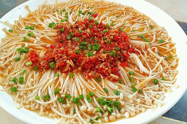 蒜蓉金针菇的精选做法