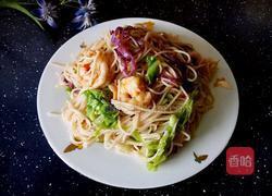 虾仁炒面的做法图解9