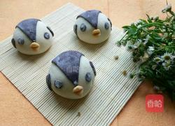 企鹅宝宝豆沙包的做法图解1