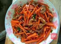 胡萝卜炒肉的做法图解9