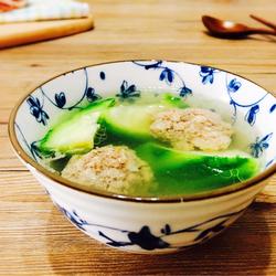 丝瓜丸子汤（夏季三伏天最佳搭配）的做法[图]