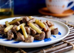 蚝油芦笋牛肉粒