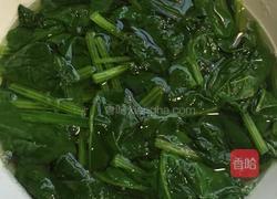 菠菜炒豆腐的做法图解3