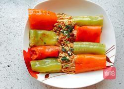 辣椒大战金针菇的做法图解9