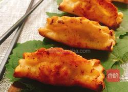 杏鲍菇肉末锅贴的做法图解9