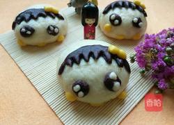 小妞妞豆沙包的做法图解9