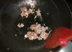 青瓜炒梅菜肉馅的做法图解3
