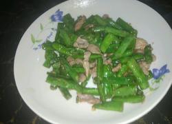 蒜香瘦肉炒四季豆