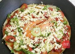 简易版鲜虾披萨的做法图解7