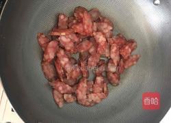 蒜薹炒腊肠的做法图解2