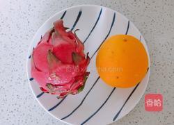 火龙果香橙奶昔（梅森瓶）的做法图解1