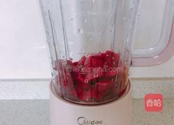 火龙果香橙奶昔（梅森瓶）的做法图解3