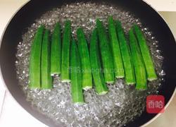 白灼爽秋葵的做法图解4