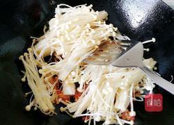 蒜蓉剁椒炒金针菇的做法图解3