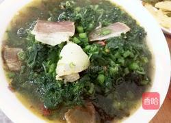 瓜叶腊肉汤的做法图解5