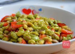 青豆炒红椒的做法图解4