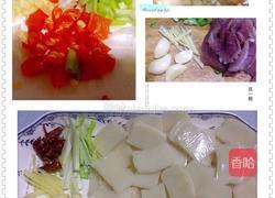 香辣糖醋炒年糕的做法图解1