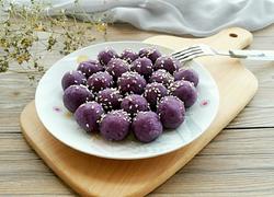 蜜汁紫薯球