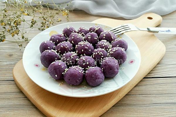 蜜汁紫薯球