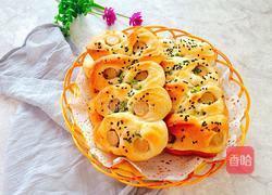 葱香芝麻火腿面包的做法图解11