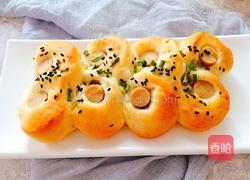葱香芝麻火腿面包的做法图解12