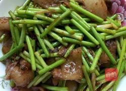 蒜台炒肉的做法图解8