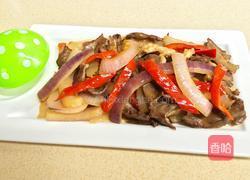 洋葱爆猪心的做法图解7