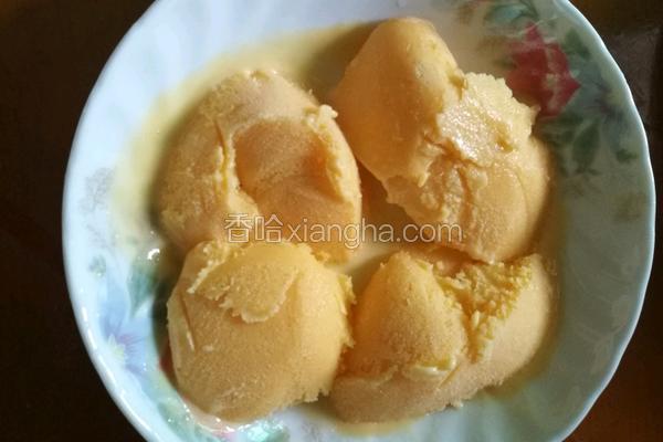 芒果味冰淇淋