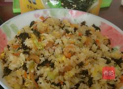 虾仁海苔炒米的做法图解3