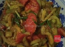 西红柿炒茄条的做法图解5