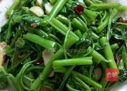 炝炒空心菜的做法图解4