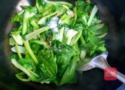炝炒青菜的做法图解4