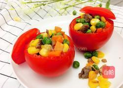 好看又好吃的西红柿玉米盏的做法图解9