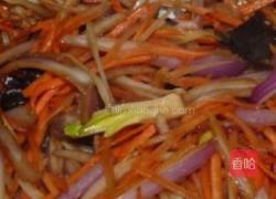 肉炒三丝的做法图解6