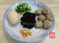 紫菜牛肉丸蛋花汤的做法图解1