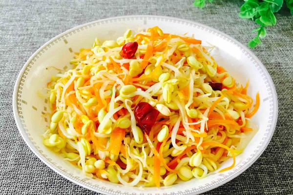 拌黄豆芽的精选做法