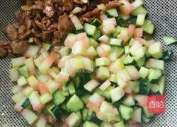 双瓜炒肉的做法图解5