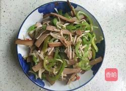 青椒杏鲍菇炒蛋定姐鸡蛋干的做法图解7